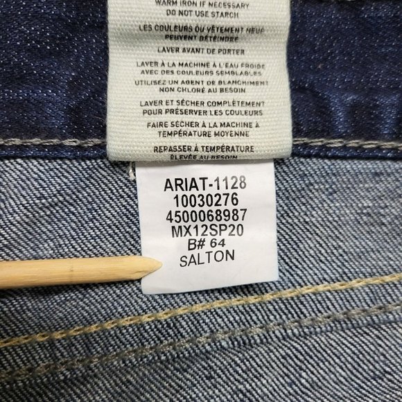 Ariat M7 Rocker Straight Jeans Mens 34x34 Blue Stretch Denim Western Casual - Picture 9 of 13